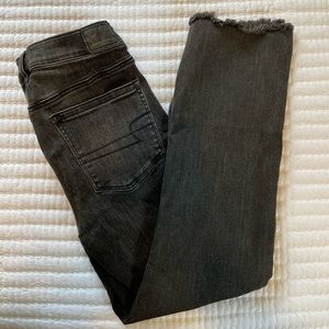 American Eagles Hi-Rise Crop Flare Jeans